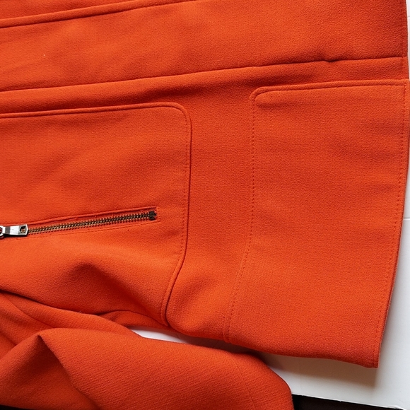 Ladies Banana Republic Jacket Size 6 With Zipper and Buttons Orange - Picture 3 of 9